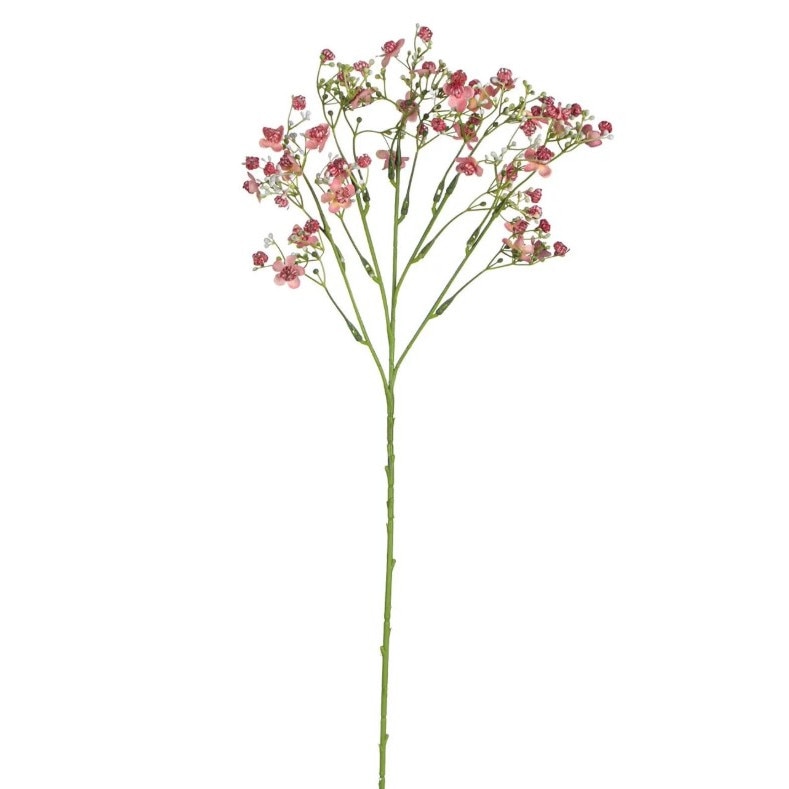 Crenguta decorativa, Zola®, cu flori in nuante de roz, 49 cm