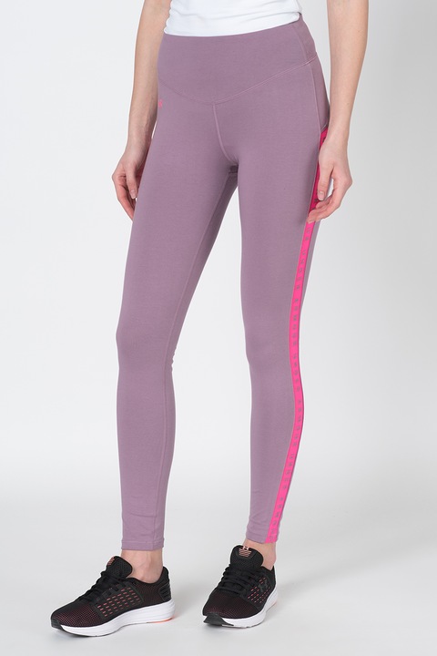 Under Armour, Sportleggings logómintával, Halványlila