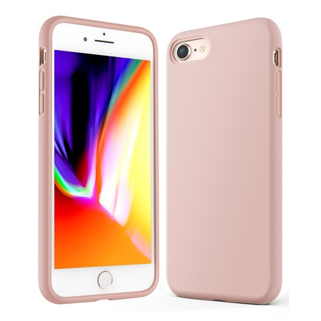 husa iphone 7 uslion silicon culoare roz emag ro