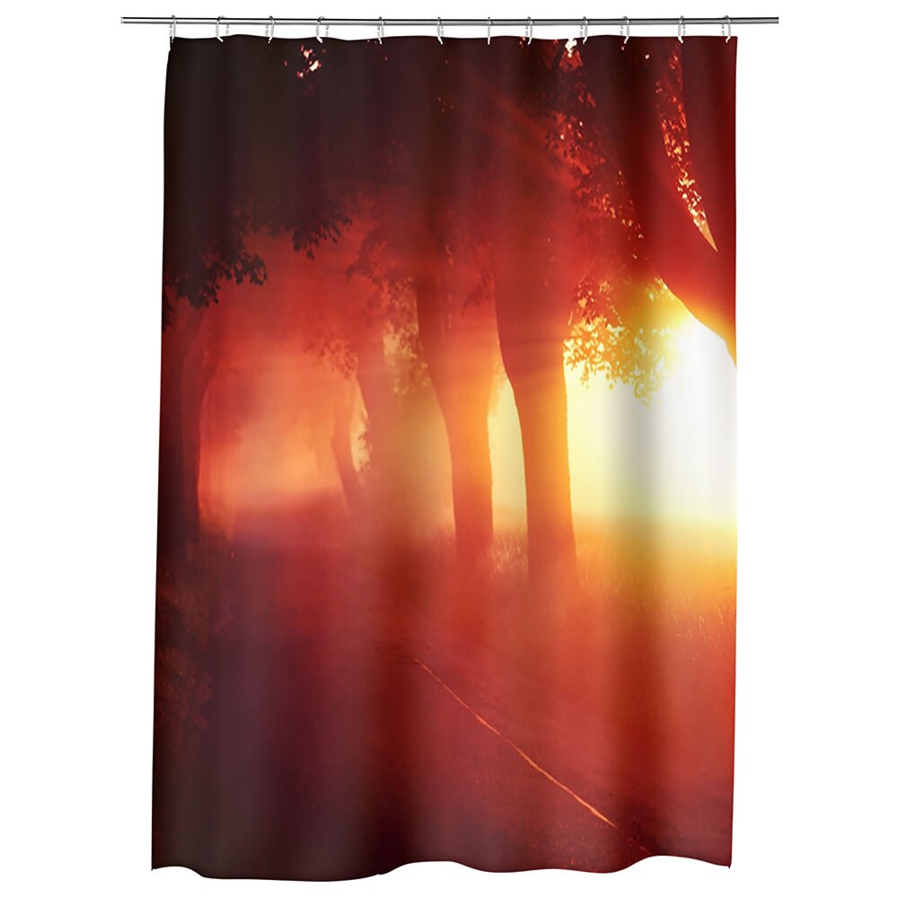 Perdea Dus, Cada, pentru Baie, Heartwork, Lumina fantastica, Model Multicolor, Decoratiuni Baie, 150 x 200 cm