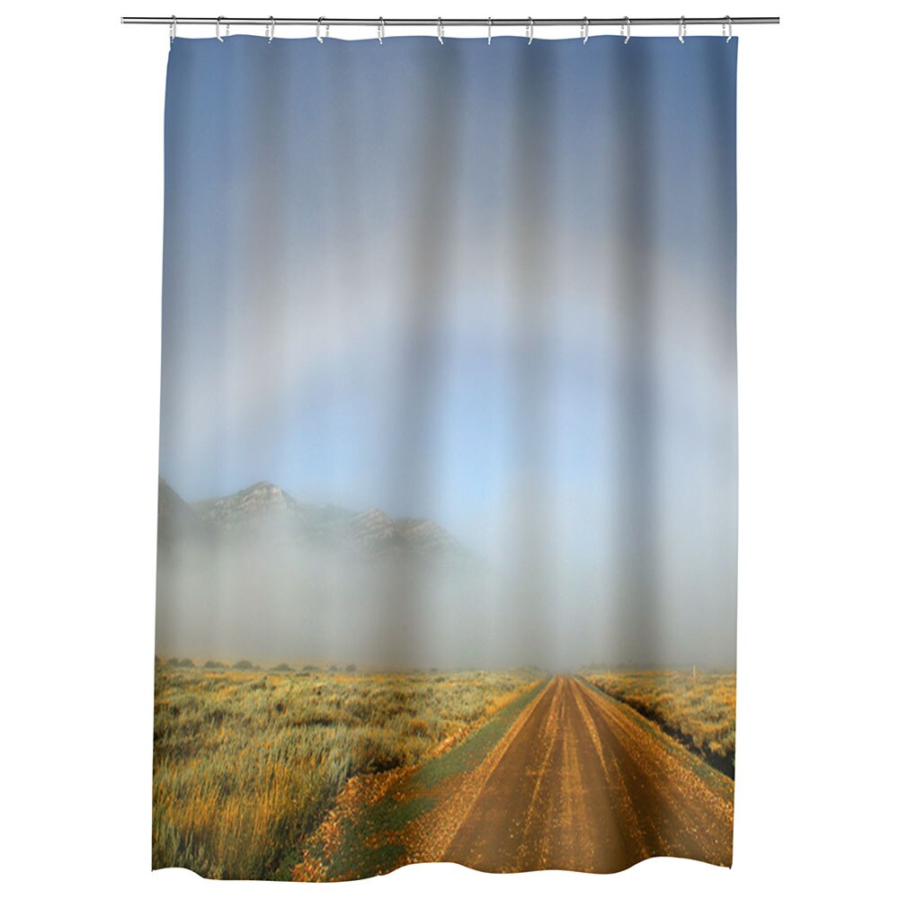 Perdea Dus, Cada, pentru Baie, Heartwork, Curcubeu atipic, Model Multicolor, Decoratiuni Baie, 150 x 200 cm