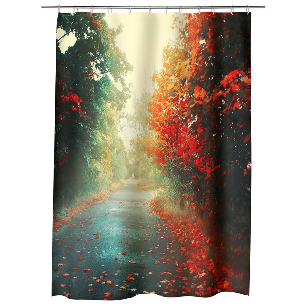 Perdea Dus, Cada, pentru Baie, Heartwork, Sosea dupa ploaie, Model Multicolor, Decoratiuni Baie, 150 x 200 cm