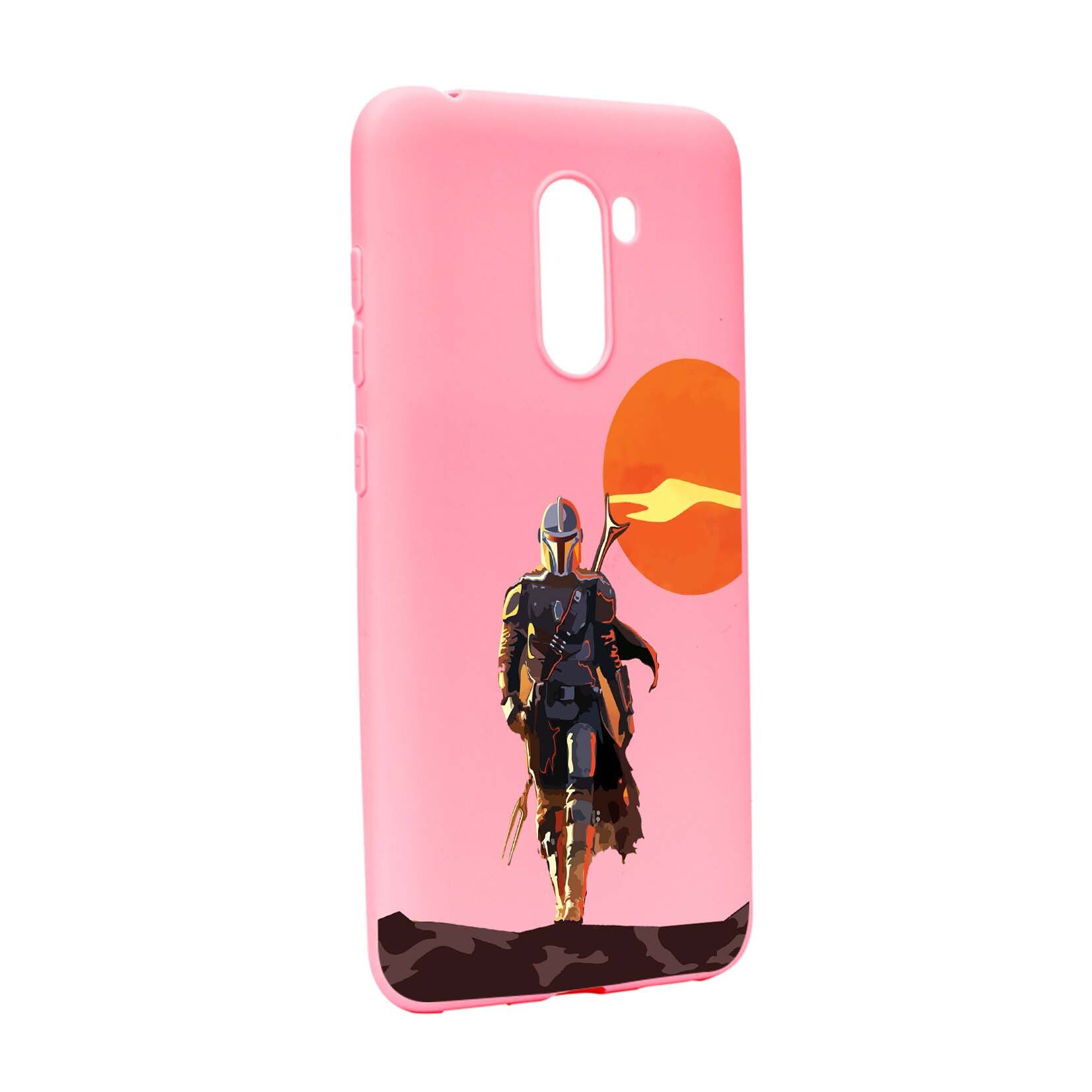 Husa de protectie Star Wars - The Mandalorian, Movie, pentru Xiaomi PocoPhone F1, rezistenta la uzura, anti-alunecare, din silicon Premium, P460