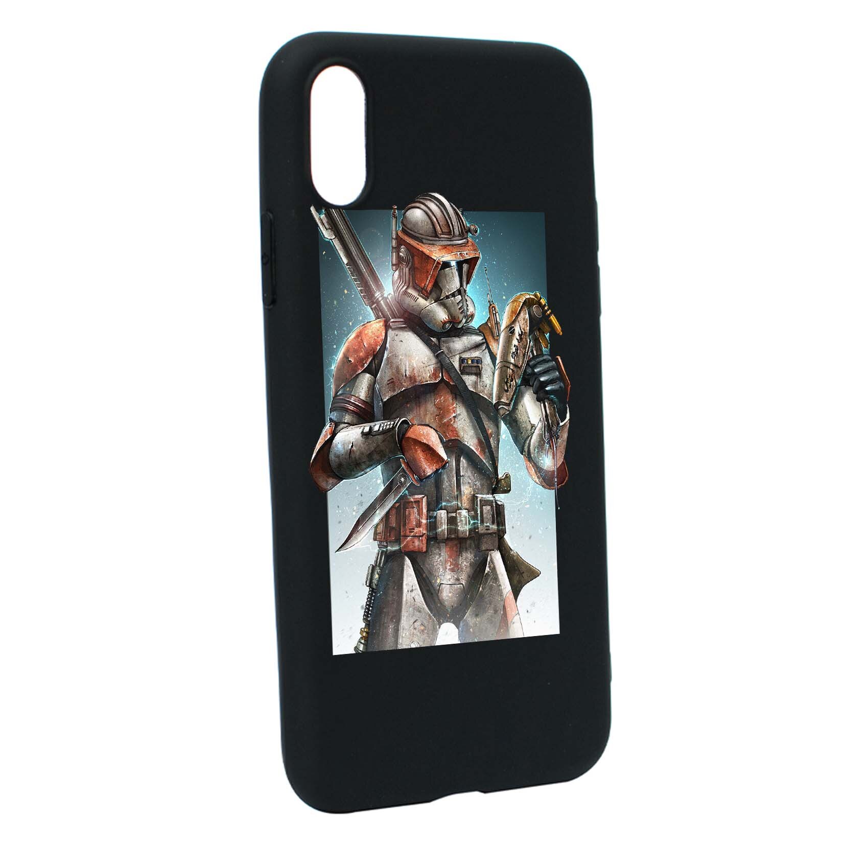 Husa de protectie Star Wars - The Mandalorian, Movie, pentru Apple iPhone XS Max, rezistenta la uzura, anti-alunecare, din silicon Premium, B464