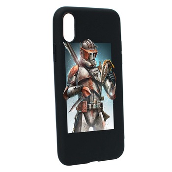 Husa de protectie Star Wars - The Mandalorian, Movie, pentru Apple iPhone XS Max, rezistenta la uzura, anti-alunecare, din silicon Premium, B464 Husa de protectie Star Wars - The Mandalorian, Movie, pentru Apple iPhone XS Max, rezistenta la uzura, anti-alunecare, din silicon Premium, B464