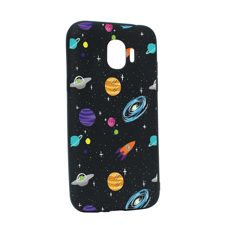 Husa de protectie Universe - Planeta, Movie, pentru Samsung Galaxy J4 2018, rezistenta la uzura, anti-alunecare, din silicon Premium, B466