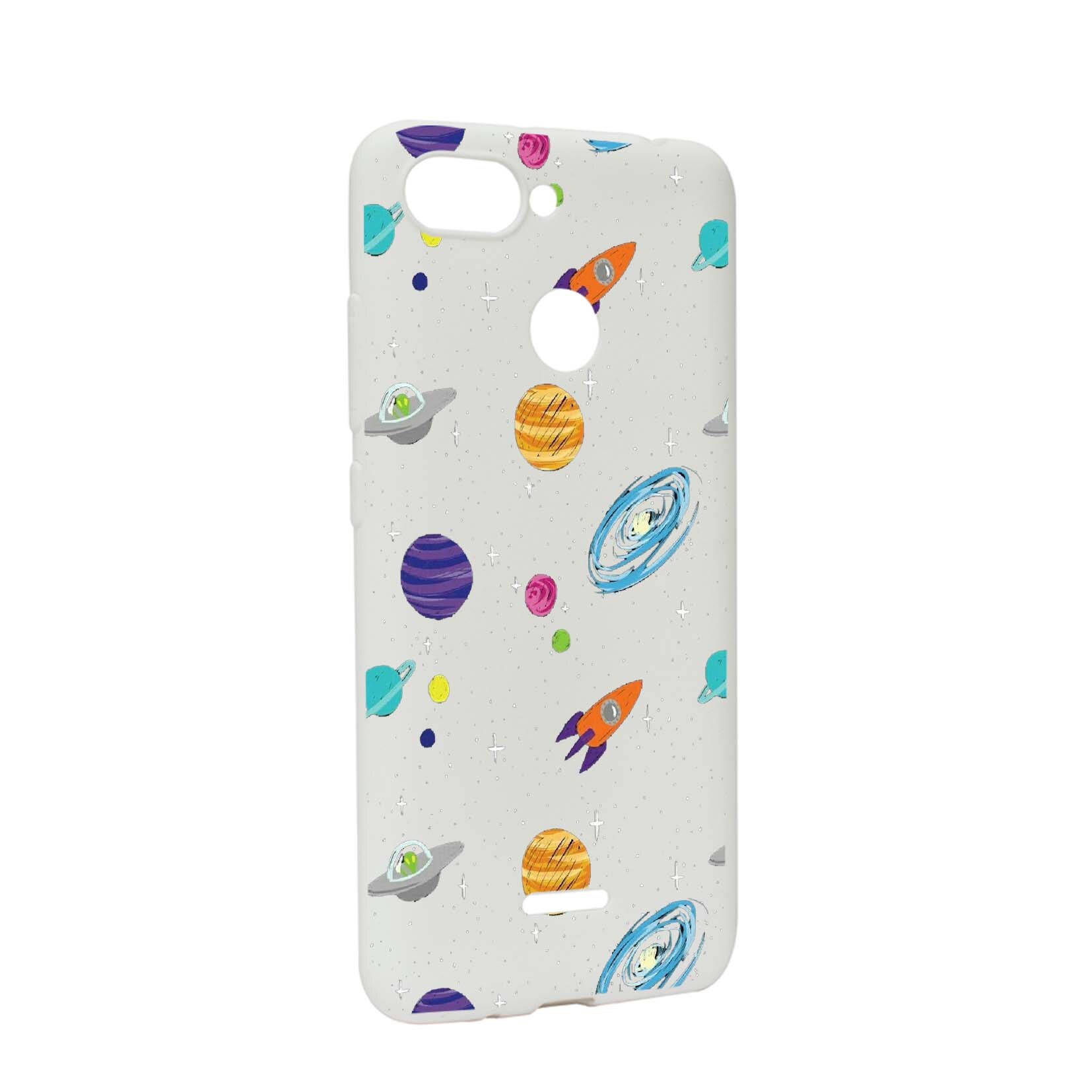 Husa de protectie Universe - Planeta, Movie, pentru Xiaomi Redmi 6, rezistenta la uzura, anti-alunecare, din silicon Premium, W466