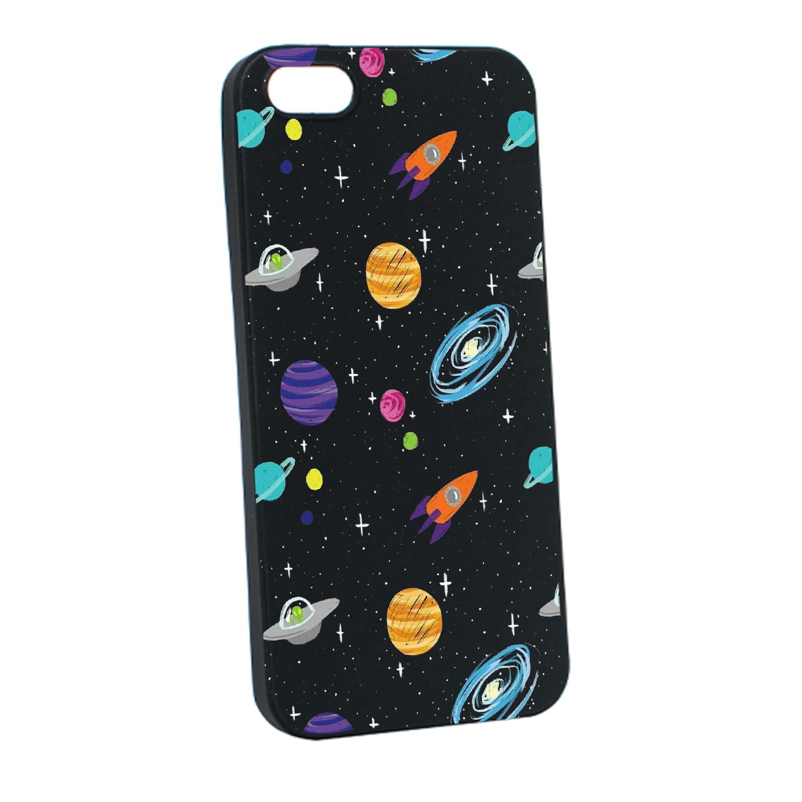 Husa de protectie Universe - Planeta, Movie, pentru Apple iPhone SE / 5S / 5, rezistenta la uzura, anti-alunecare, din silicon Premium, B466