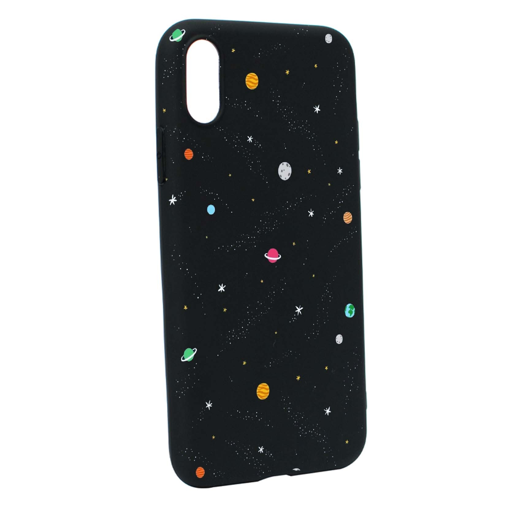 Husa de protectie Universe - Planeta, Movie, pentru Apple iPhone XS / X, rezistenta la uzura, anti-alunecare, din silicon Premium, B470