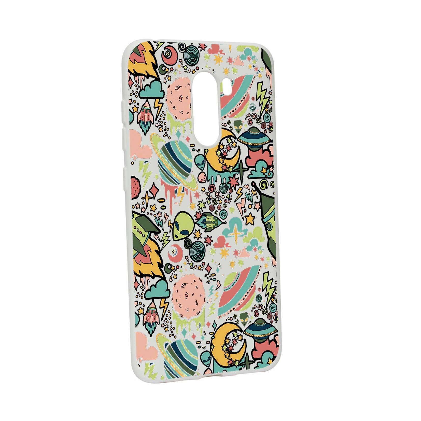 Husa de protectie Universe - UFO, Movie, pentru Xiaomi PocoPhone F1, rezistenta la uzura, anti-alunecare, din silicon Premium, W472