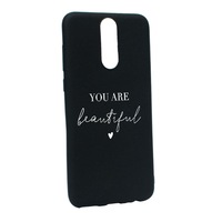 Husa de protectie cu mesaj You Are Beautiful, pentru Xiaomi Redmi Note 4/4X, rezistenta la uzura, anti-alunecare, din silicon Premium, B477