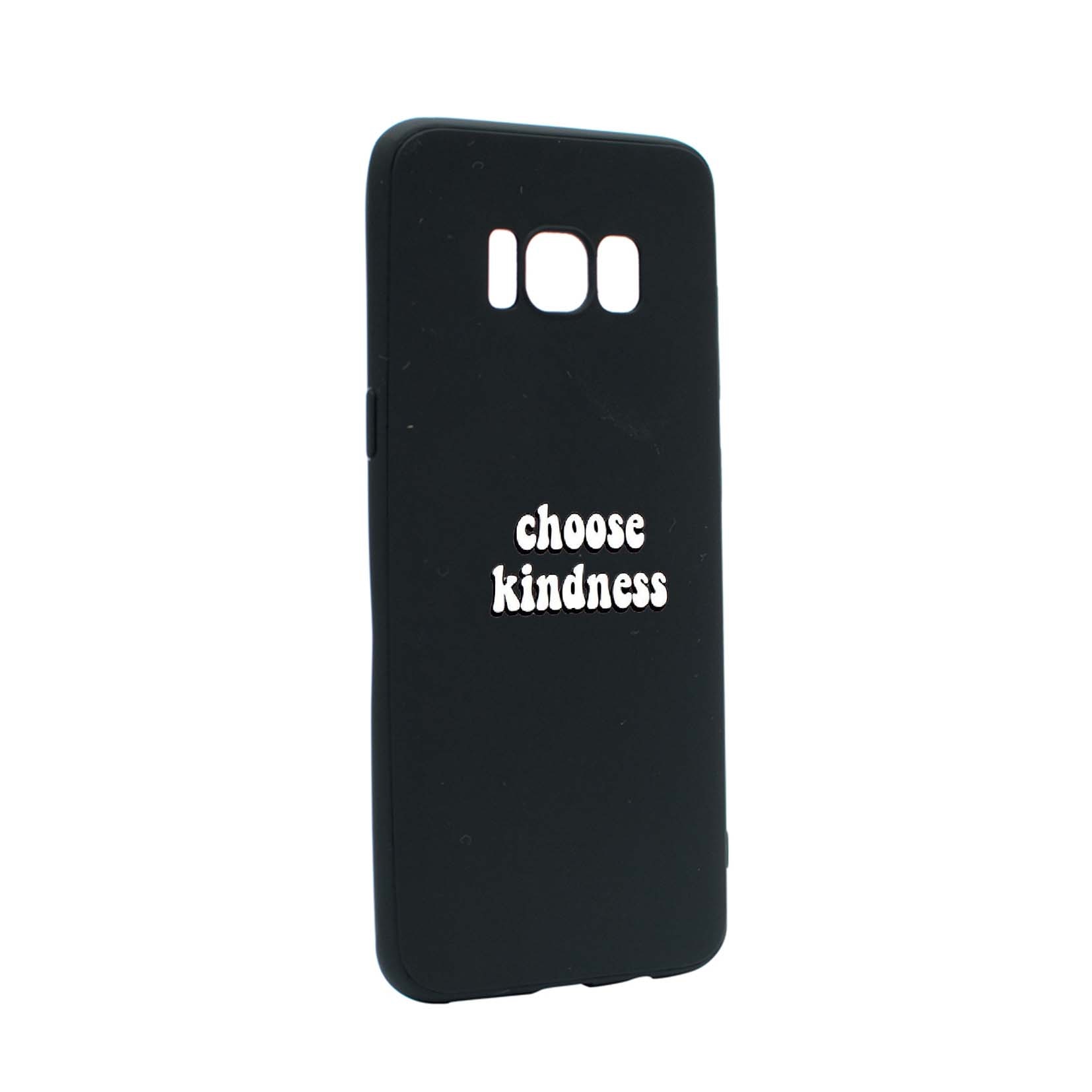 Husa de protectie cu mesaj Kindness, pentru Samsung Galaxy S8 Plus, rezistenta la uzura, anti-alunecare, din silicon Premium, B478