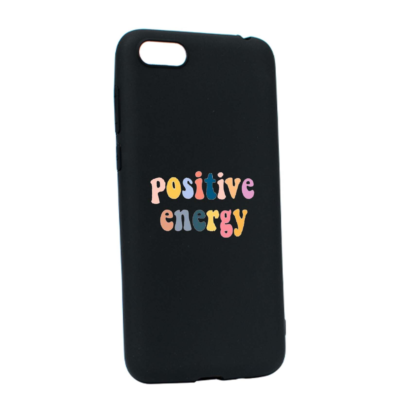 Husa de protectie cu mesaj Positive Energy, pentru Apple iPhone 6 / 6S, rezistenta la uzura, anti-alunecare, din silicon Premium, B479