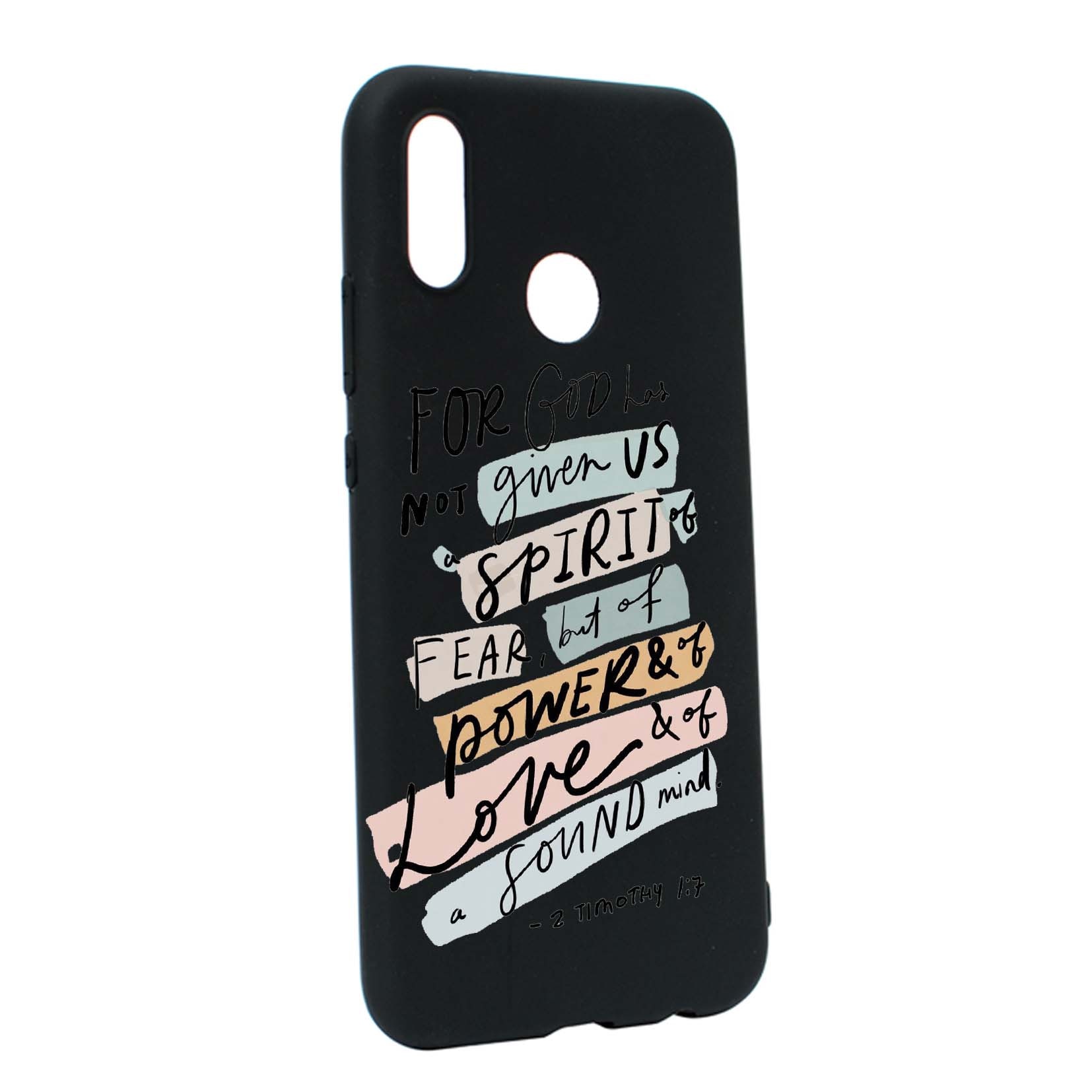 Husa de protectie cu mesaj bible, pentru Huawei P20 Lite, rezistenta la uzura, anti-alunecare, din silicon Premium, B481