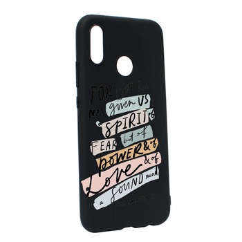 Husa de protectie cu mesaj bible, pentru Huawei P20 Lite, rezistenta la uzura, anti-alunecare, din silicon Premium, B481 Husa de protectie cu mesaj bible, pentru Huawei P20 Lite, rezistenta la uzura, anti-alunecare, din silicon Premium, B481