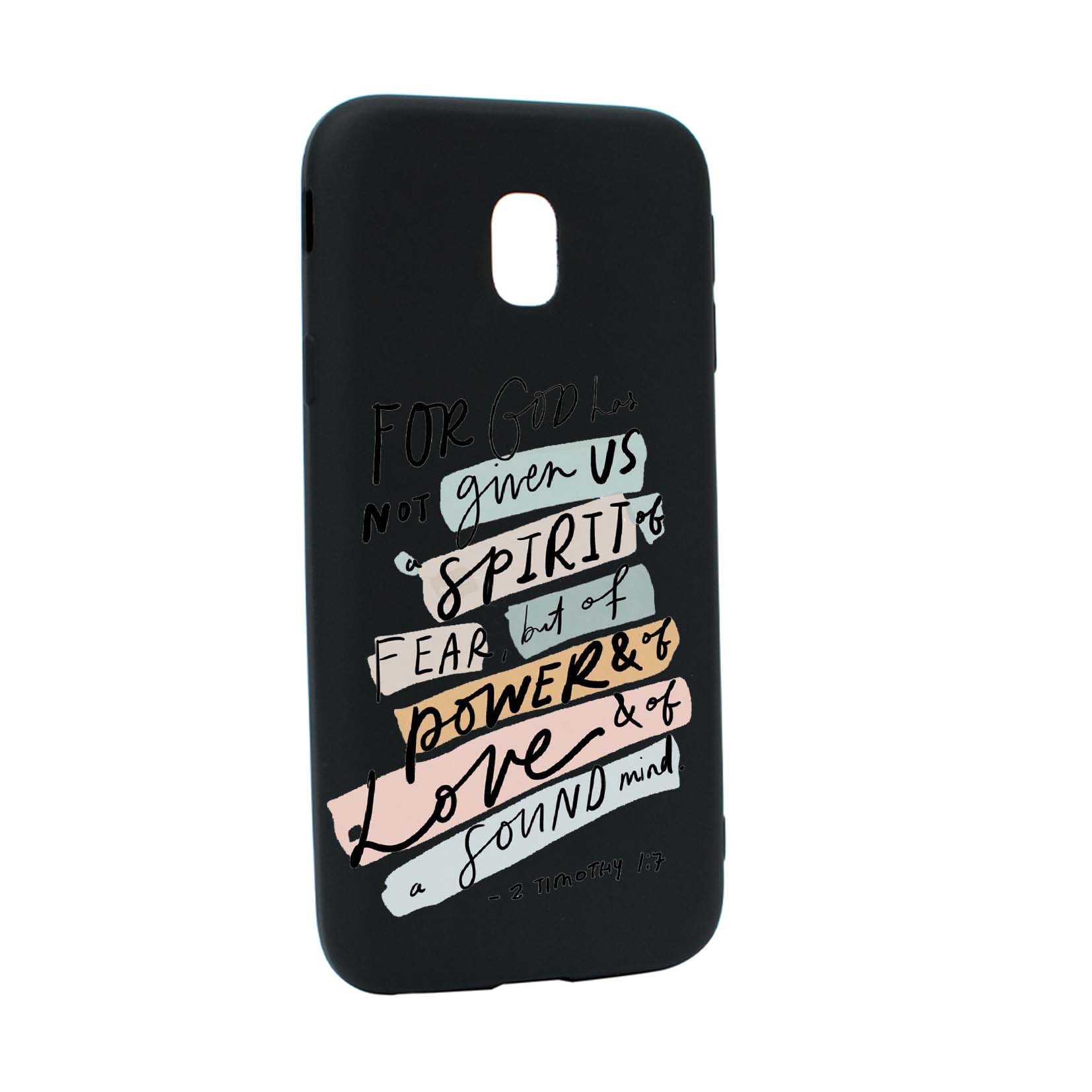 Husa de protectie cu mesaj bible, pentru Samsung Galaxy J7 2017, rezistenta la uzura, anti-alunecare, din silicon Premium, B481