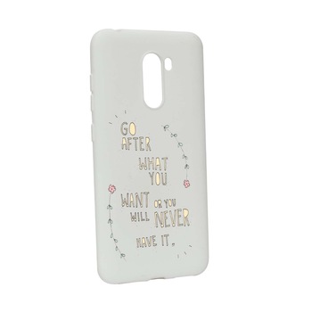 Husa de protectie cu mesaj Be Positive, pentru Xiaomi PocoPhone F1, rezistenta la uzura, anti-alunecare, din silicon Premium, W483 Husa de protectie cu mesaj Be Positive, pentru Xiaomi PocoPhone F1, rezistenta la uzura, anti-alunecare, din silicon Premium, W483