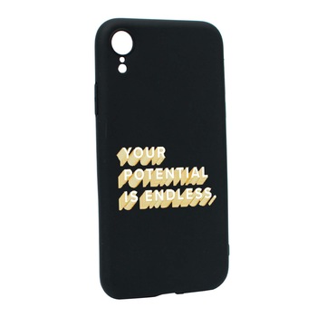 Husa de protectie cu mesaj Endless, pentru Apple iPhone XR, rezistenta la uzura, anti-alunecare, din silicon Premium, B484 Husa de protectie cu mesaj Endless, pentru Apple iPhone XR, rezistenta la uzura, anti-alunecare, din silicon Premium, B484
