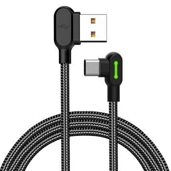Cablu incarcare USB-C 90 grade, extrarezistent , 1.2m, McDoDo Cablu incarcare USB-C 90 grade, extrarezistent , 1.2m, McDoDo