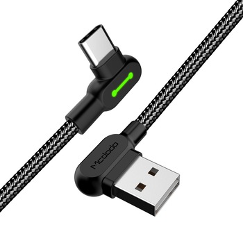 Cablu incarcare USB-C, 90 grade, extrarezistent , 3 m, McDoDo Cablu incarcare USB-C, 90 grade, extrarezistent , 3 m, McDoDo