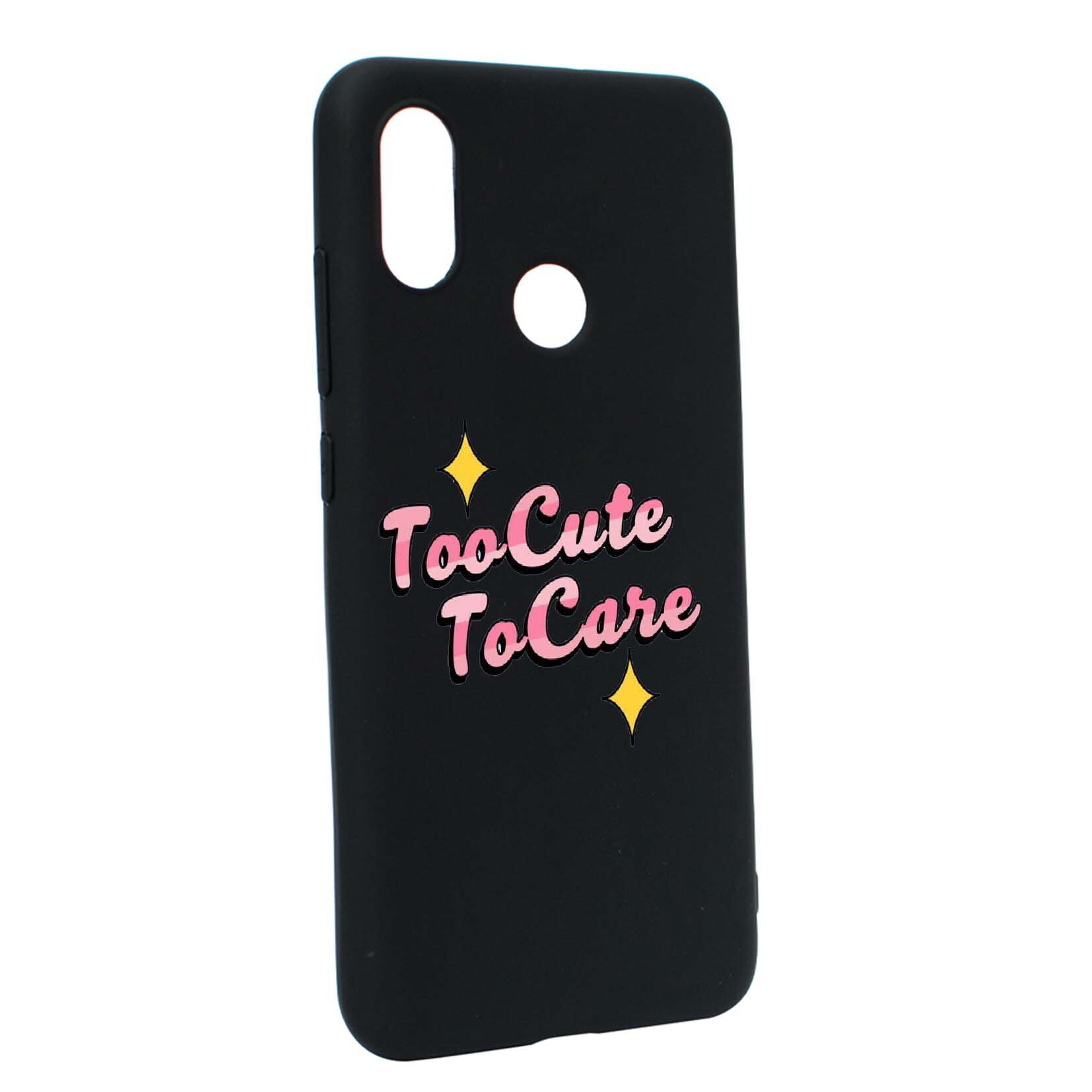 Husa de protectie cu mesaj Too Cute, pentru Xiaomi Mi A2 Lite / Redmi 6 Pro, rezistenta la uzura, anti-alunecare, din silicon Premium, B488