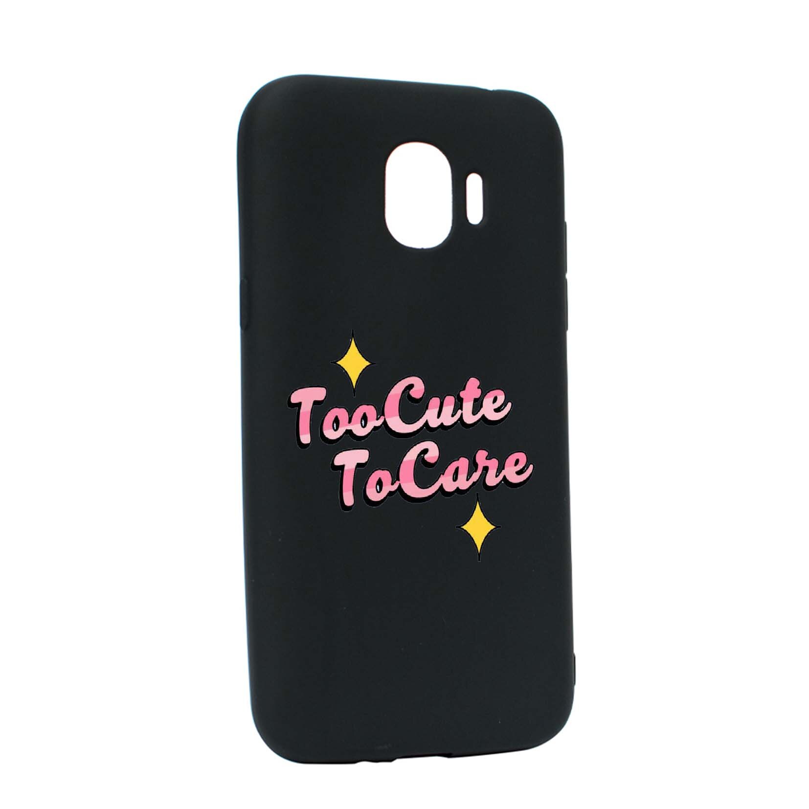 Husa de protectie cu mesaj Too Cute, pentru Samsung Galaxy J2 Pro 2018 / J2 2018 / Grand Prime Pro, rezistenta la uzura, anti-alunecare, din silicon Premium, B488