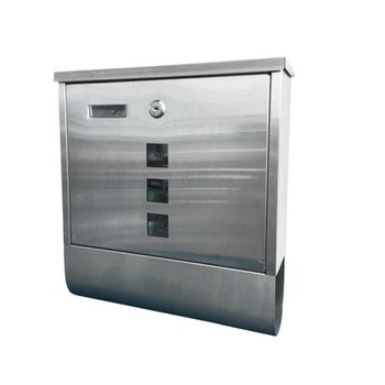 Cutie postala din inox Strend Pro GL-21, gri, 340x310x100 mm, suport de ziar Cutie postala din inox Strend Pro GL-21, gri, 340x310x100 mm, suport de ziar