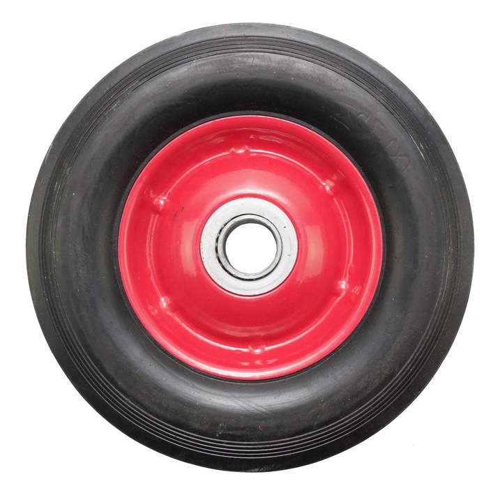 Roata carucior, cauciuc brut, rulment, 7x1.5