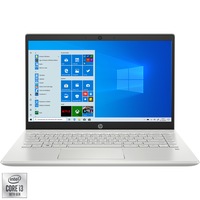 Laptop ultraportabil HP Pavilion 14-ce3001nq cu procesor Intel® Core™ i3-1005G1 pana la 3.40 GHz Ice Lake, 14", HD, 4GB, 256GB SSD, Intel UHD Graphics, Windows 10 Home, Mineral Silver
