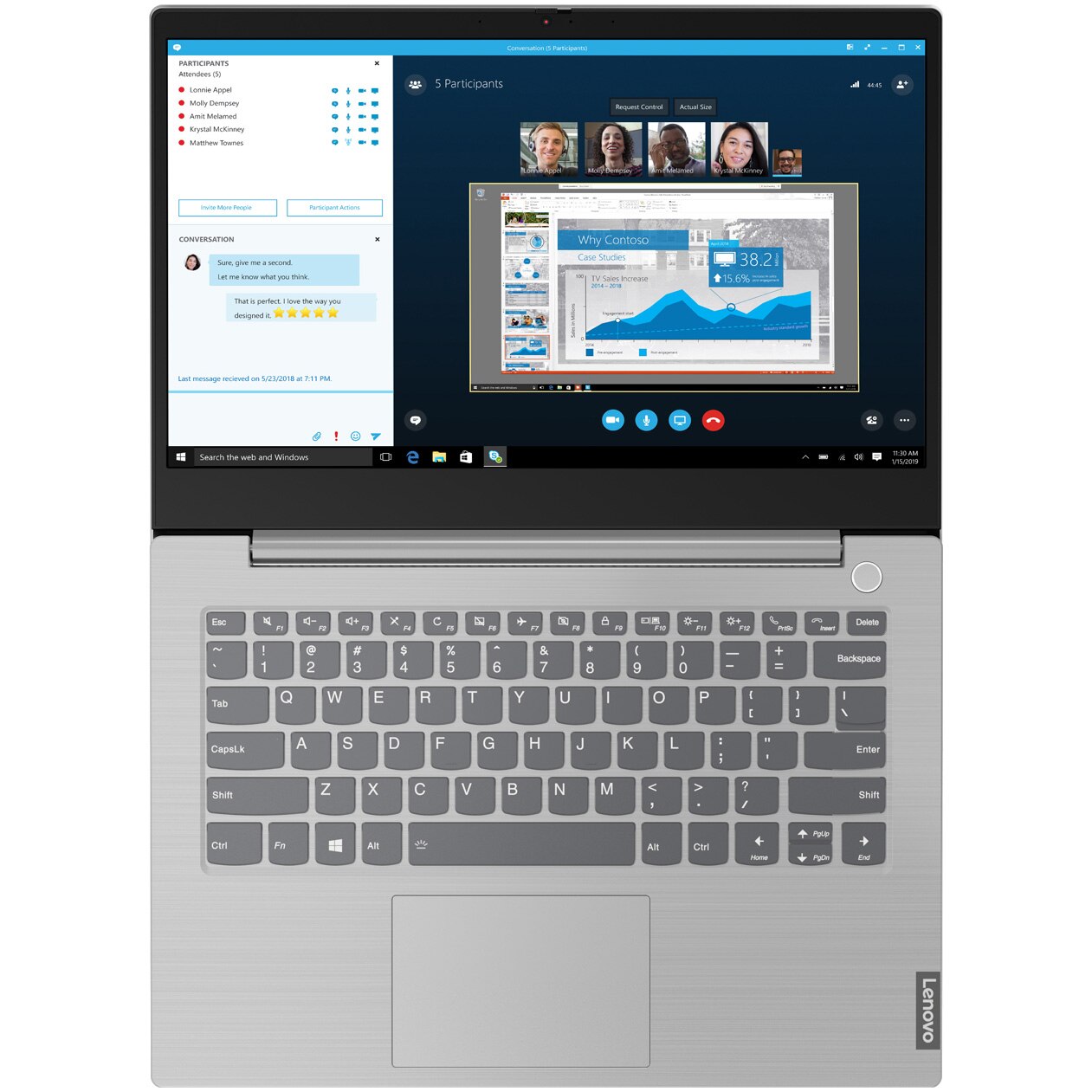 Laptop ultraportabil Lenovo ThinkBook 14-IIL cu procesor Intel
