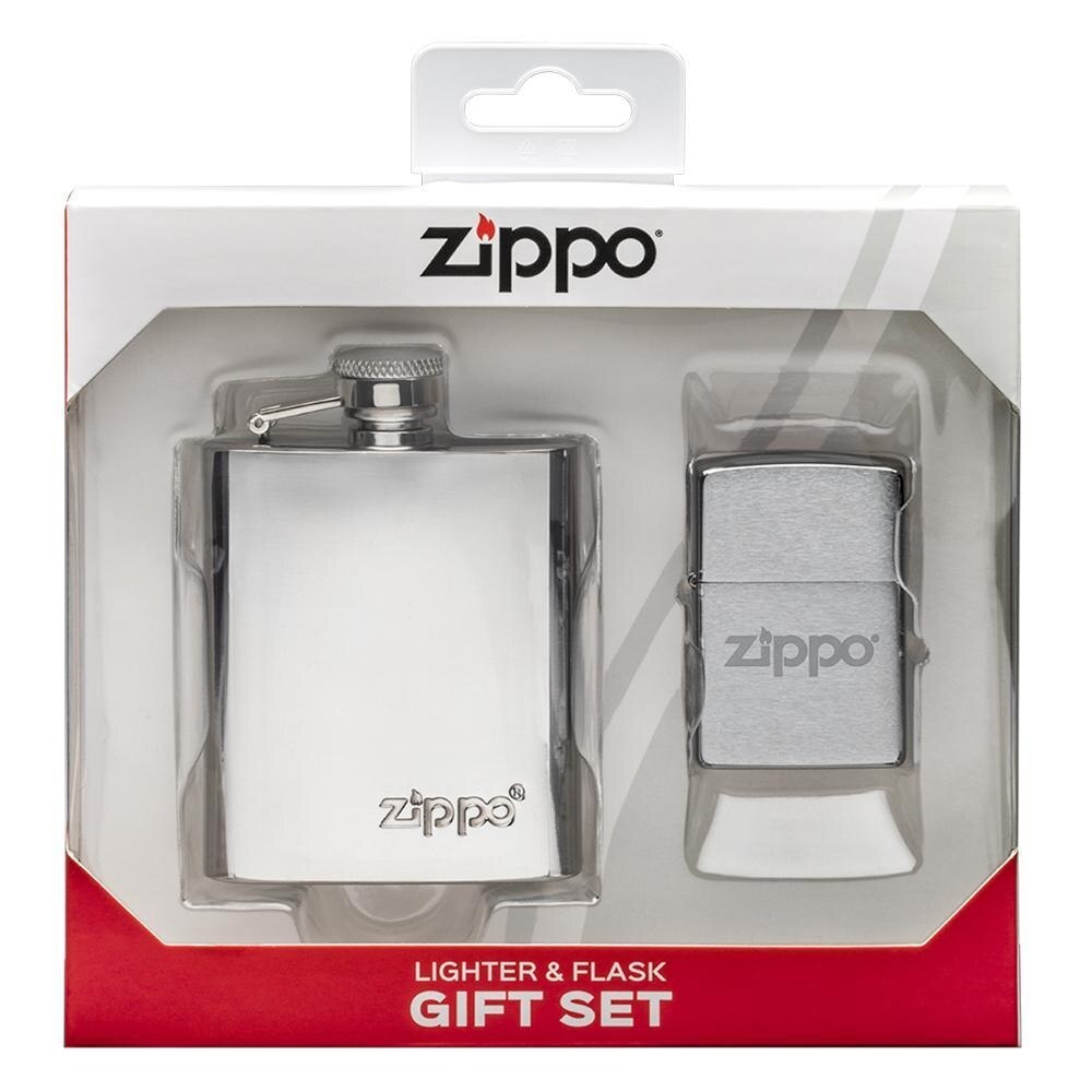 Set cadou bricheta Zippo + butelca inox 49098