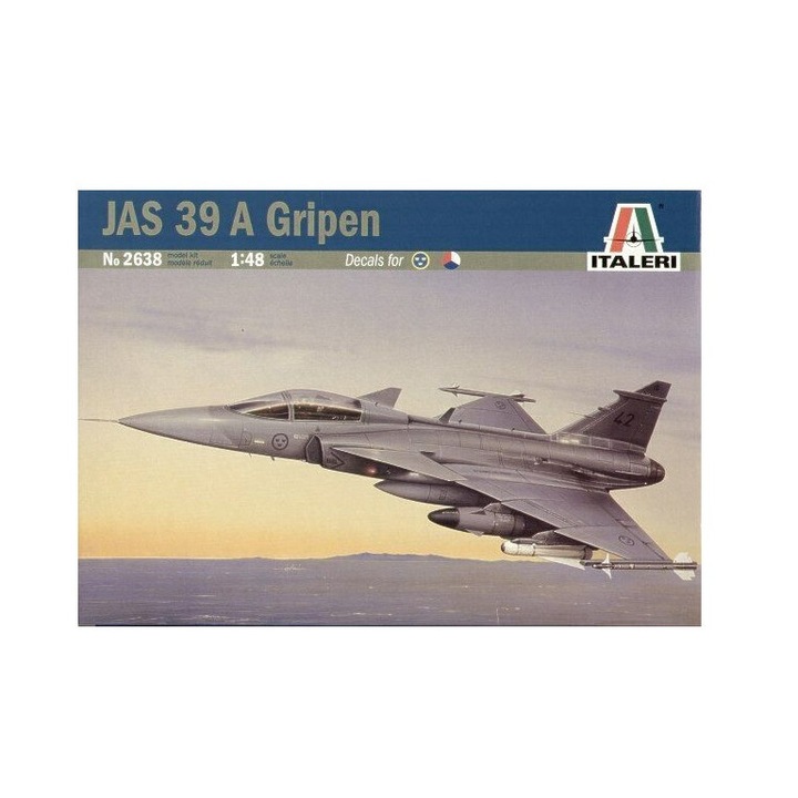 Italeri, repülő makett Jas 39 A Gripen 1:48
