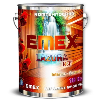 Lazura colorata pentru Lemn EMEX WX, Transparent, 16 KG Lazura colorata pentru Lemn EMEX WX, Transparent, 16 KG