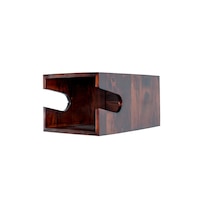 Suport bicicleta din lemn masiv cu montare pe perete, Wooden Sprocket, Maro