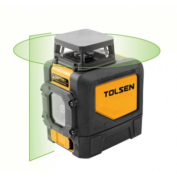 Nivela laser cu linie incrucisata orizontala la 360°, cu nivel de fascicul verde, ± 0.3 mm/m, 30 m (Industrial) Tolsen Nivela laser cu linie incrucisata orizontala la 360°, cu nivel de fascicul verde, ± 0.3 mm/m, 30 m (Industrial) Tolsen