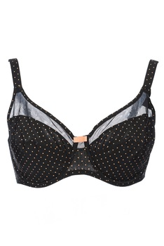 Sutien fara burete, din microfibra si tull, Colectie frantuzeasca Sans Complexe, Negru/Maro nisip Sutien fara burete, din microfibra si tull, Colectie frantuzeasca Sans Complexe, Negru/Maro nisip