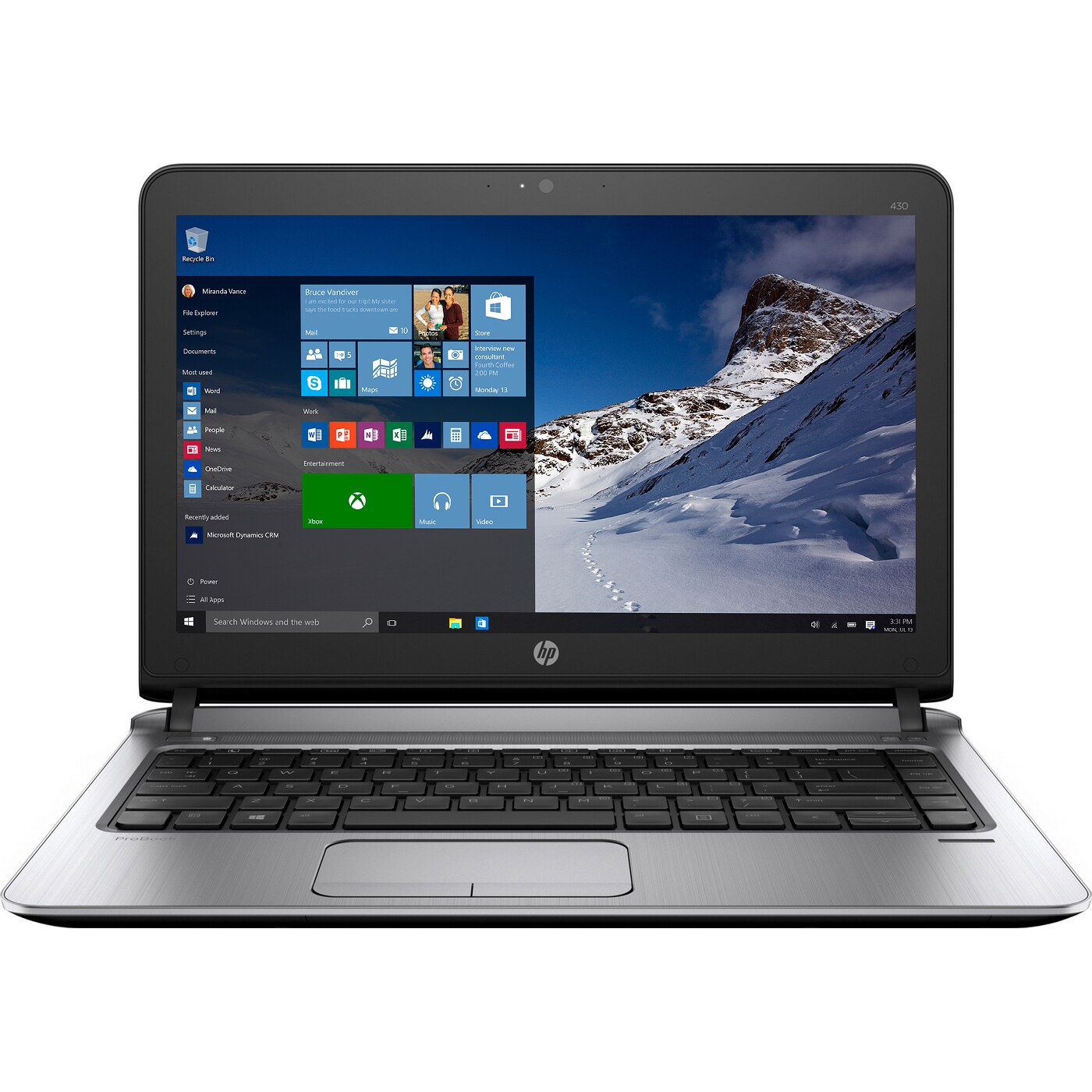 Laptop HP ProBook 430 G3 cu procesor Intel® Core™ i3-6100U 2.30