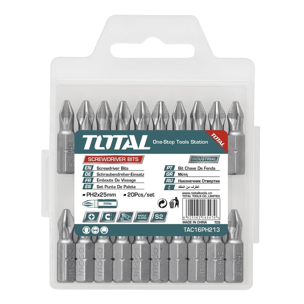 Set bit Total, albastru, PH2.25mm, 20 buc