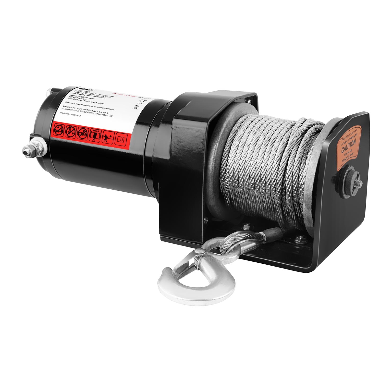 Лебедка за кола 12V 907Kg 2,000 lbs ПРОПУЛАТОР 2000-C Германия - eMAG.bg