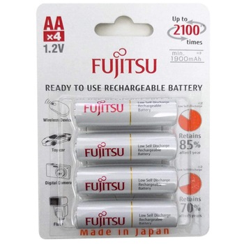 Acumulatori AA, ni-mh, 1.2V / 1900 mAh - Fujitsu , 4 buc /set Acumulatori AA, ni-mh, 1.2V / 1900 mAh - Fujitsu , 4 buc /set