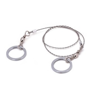 Fierastrau de mana, tip lant, cu inele, otel, 70 cm, 25 gr, argintiu FMD252 Fierastrau de mana, tip lant, cu inele, otel, 70 cm, 25 gr, argintiu FMD252