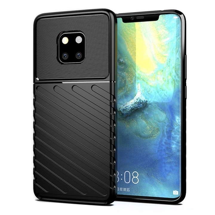 Калъф за телефон Thunder за Huawei Mate 20 Pro, черен