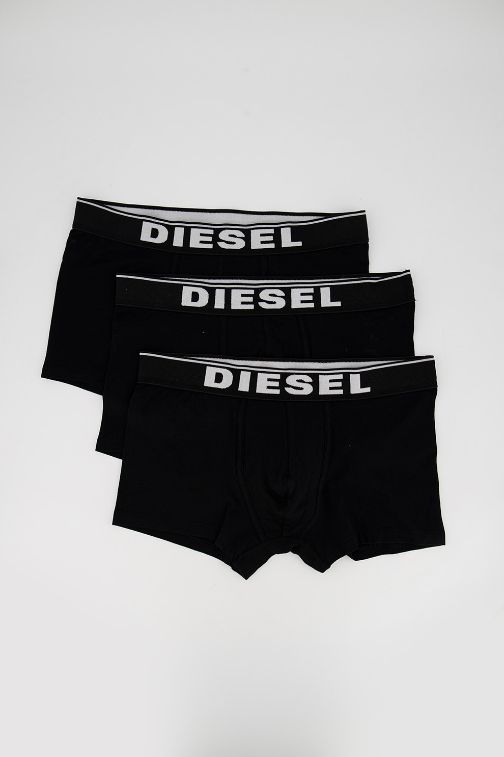 Diesel, Set de boxeri Damien - 3 perechi, Negru/Alb