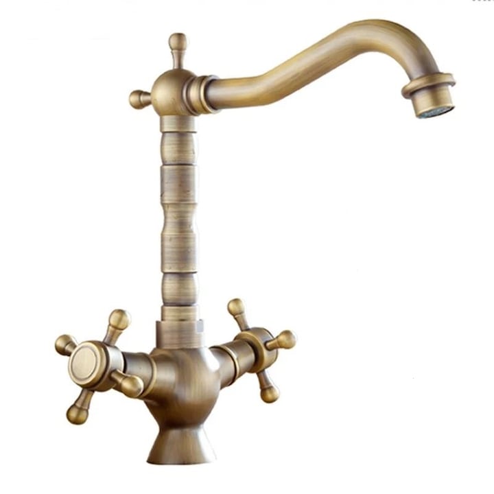 Baterie lebada bronz retro, Dubla comanda, TRENDY S