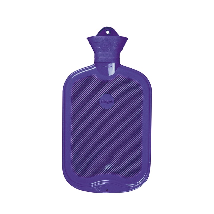 Perna pentru apa calda SANGER din cauciuc natural 2L, mov