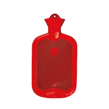 Perna pentru apa calda SANGER din cauciuc natural 2L, rosu Perna pentru apa calda SANGER din cauciuc natural 2L, rosu