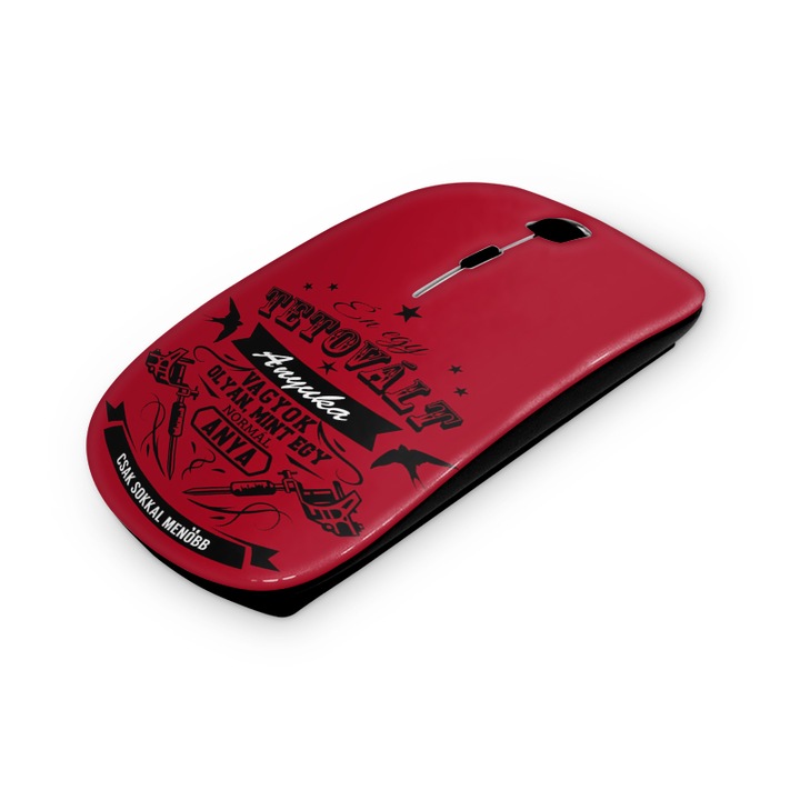 Tetovált anyuka mintás vezetéknélküli egér 1