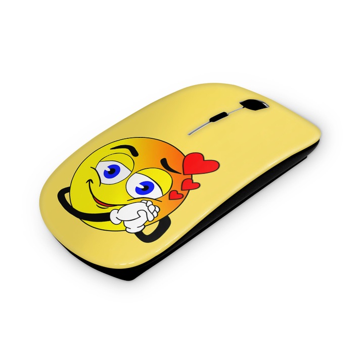 Smiley mintás vezetéknélküli egér 1