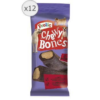 Recompense pentru caini Frolic Chewybones Medium, Vita, 12 plicuri x 170g (2 buc) Recompense pentru caini Frolic Chewybones Medium, Vita, 12 plicuri x 170g (2 buc)