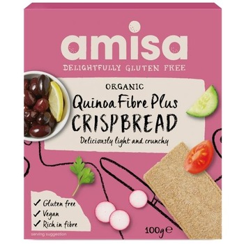 Crispbread (Painici) cu Quinoa Fibre Plus Fara Gluten Bio Amisa 100gr Crispbread (Painici) cu Quinoa Fibre Plus Fara Gluten Bio Amisa 100gr